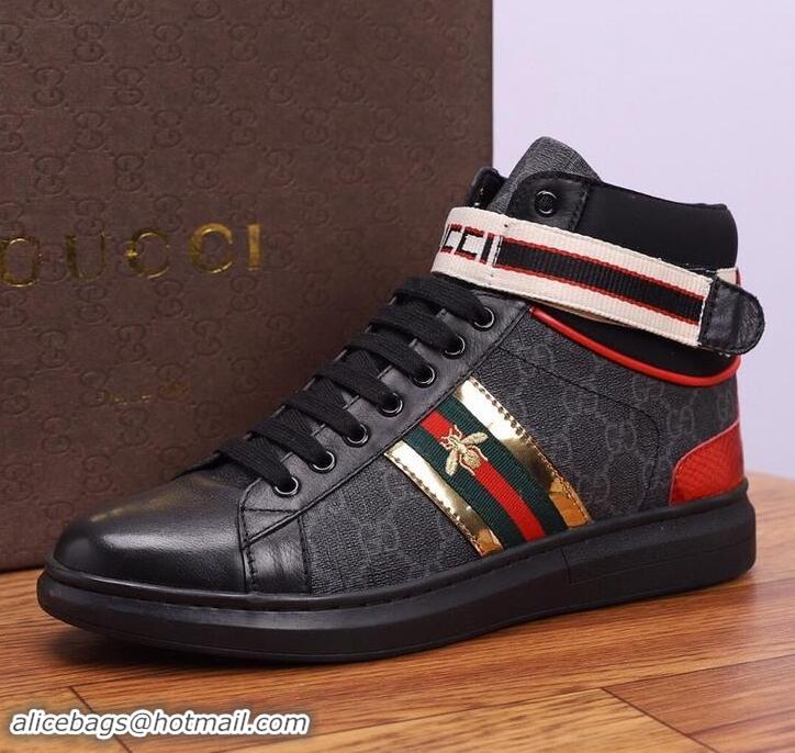 Elegant Gucci Shoes Men High-Top Sneakers GGsh157