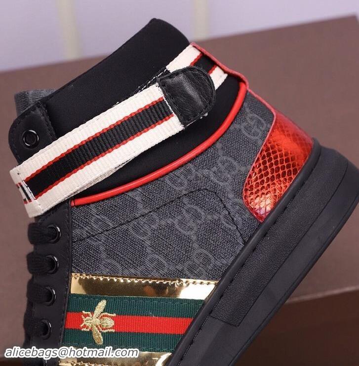 Elegant Gucci Shoes Men High-Top Sneakers GGsh157