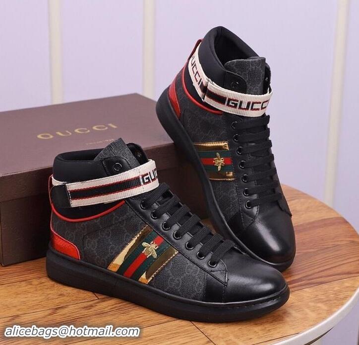 Elegant Gucci Shoes Men High-Top Sneakers GGsh157