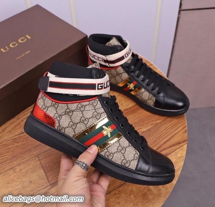 Classic Gucci Shoes Men High-Top Sneakers GGsh155