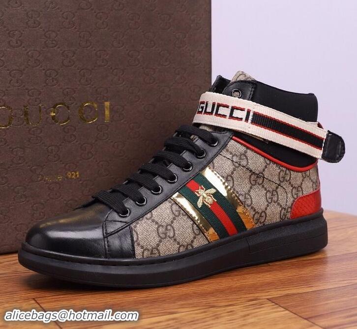 Classic Gucci Shoes Men High-Top Sneakers GGsh155