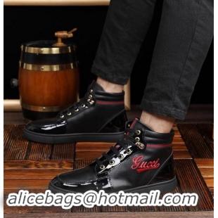 Pretty Style Gucci Shoes Men High-Top Sneakers GGsh146