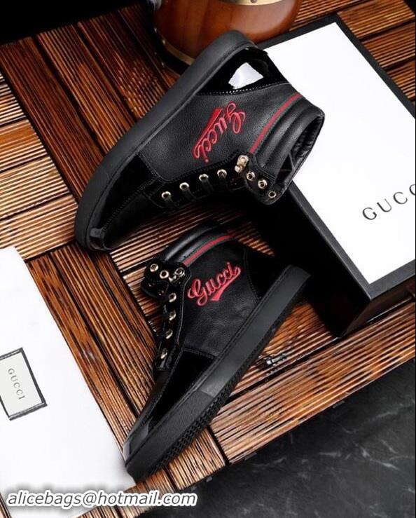 Pretty Style Gucci Shoes Men High-Top Sneakers GGsh146