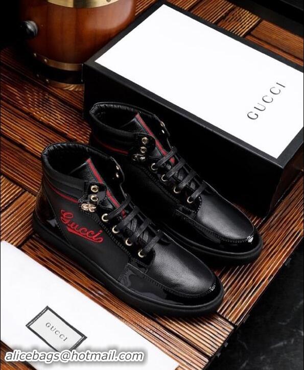 Pretty Style Gucci Shoes Men High-Top Sneakers GGsh146