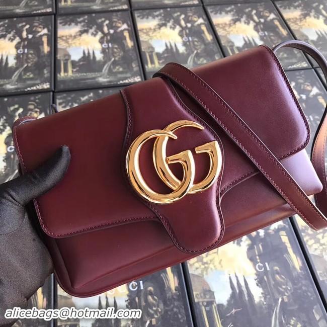 New Fashion Gucci Arli Small Shoulder Bag 550129 Burgundy