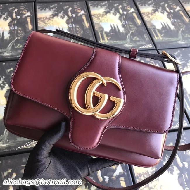 New Fashion Gucci Arli Small Shoulder Bag 550129 Burgundy