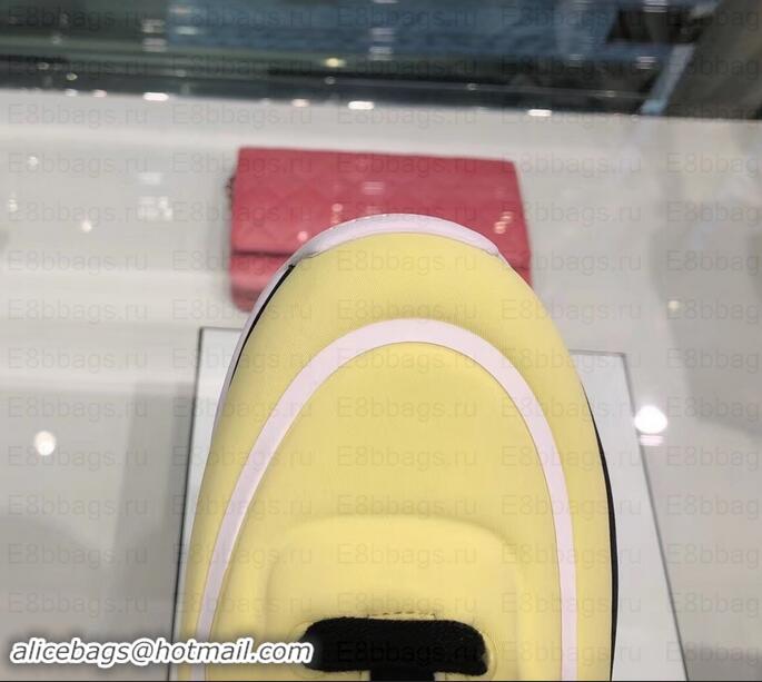 Best Grade Chanel Lycra Sneakers G34765 Yellow 2019