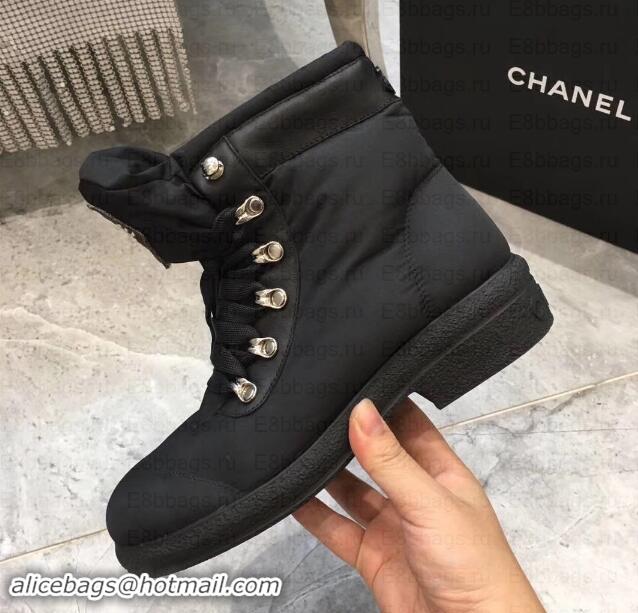  Luxury Hot Chanel Coco Neige Ankle Boots G35243 Black 2019