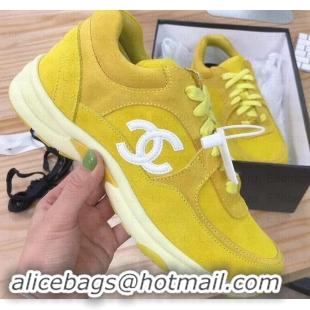 Good Quality Chanel CC Logo Leather Sneakers G34360 02