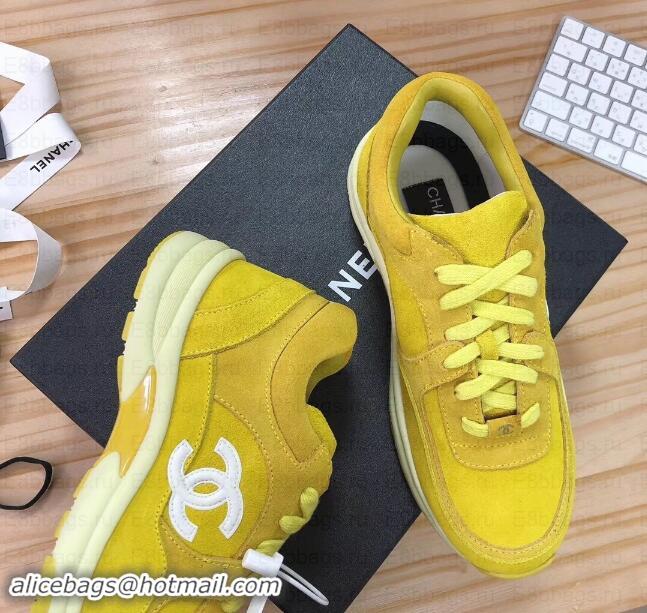 Good Quality Chanel CC Logo Leather Sneakers G34360 02