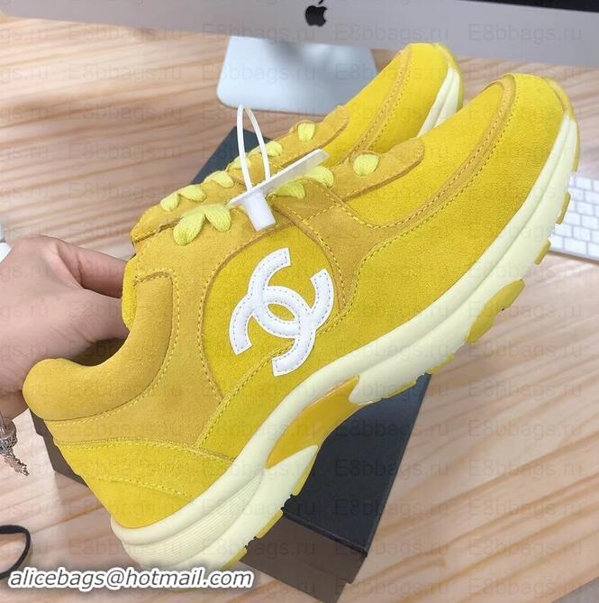 Good Quality Chanel CC Logo Leather Sneakers G34360 02