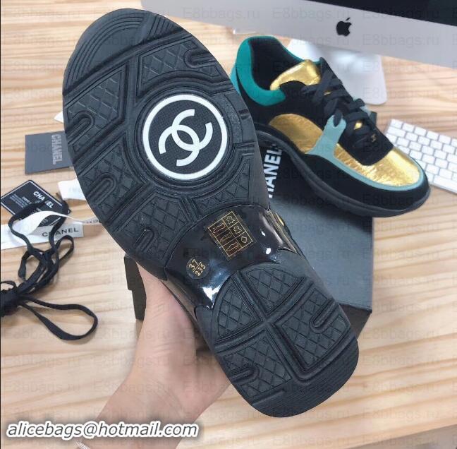 Good Quality Chanel CC Logo Leather Sneakers G34360 04