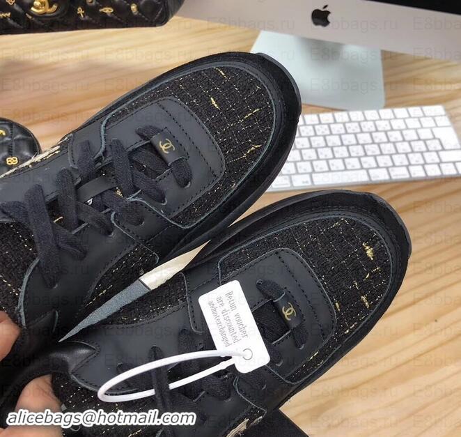 Lowest Cost Chanel CC Logo Leather Sneakers G34360 06