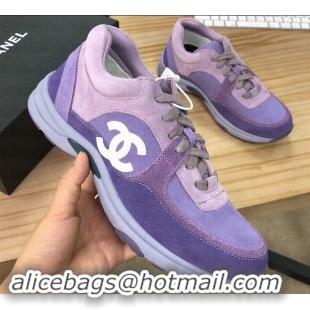 Low Cost Chanel CC Logo Leather Sneakers G34360 09