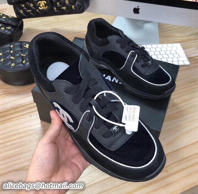  Good Product Chanel CC Logo Leather Sneakers G34360 12