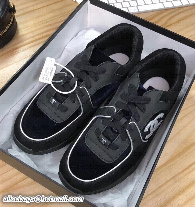  Good Product Chanel CC Logo Leather Sneakers G34360 12