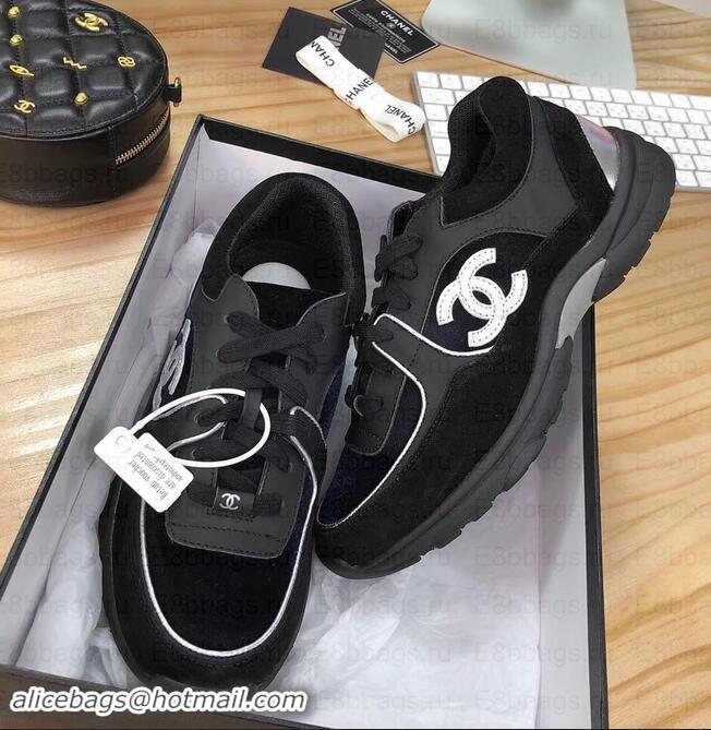  Good Product Chanel CC Logo Leather Sneakers G34360 12