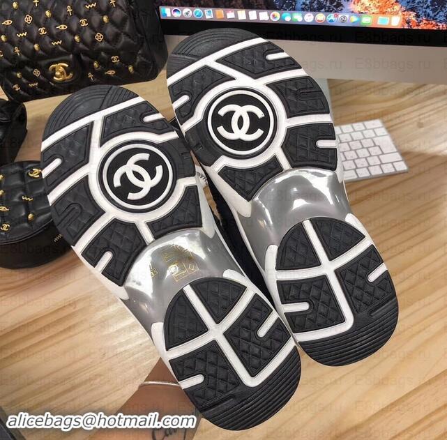 Unique Discount Chanel CC Logo Leather Sneakers G34360 10