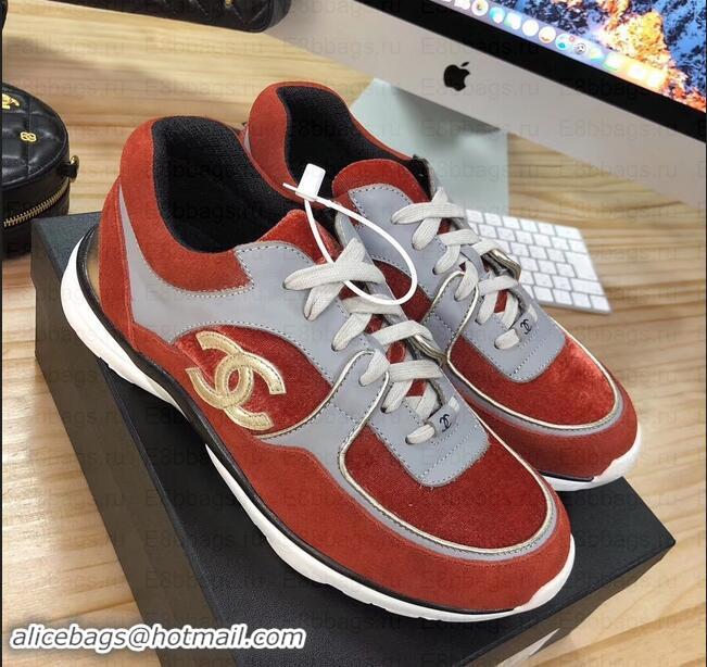 Discount Chanel CC Logo Leather Sneakers G34360 13