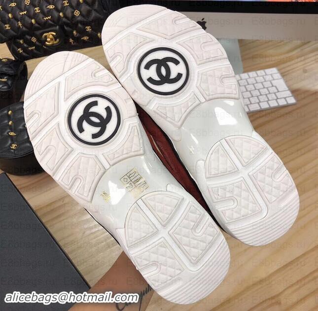 Discount Chanel CC Logo Leather Sneakers G34360 13