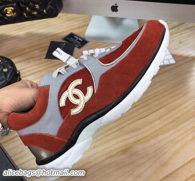 Discount Chanel CC Logo Leather Sneakers G34360 13