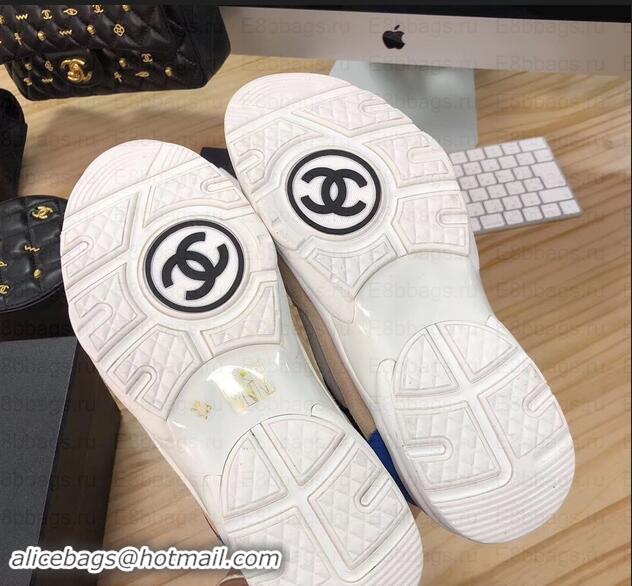 Luxury Cheap Chanel CC Logo Leather Sneakers G34360 15