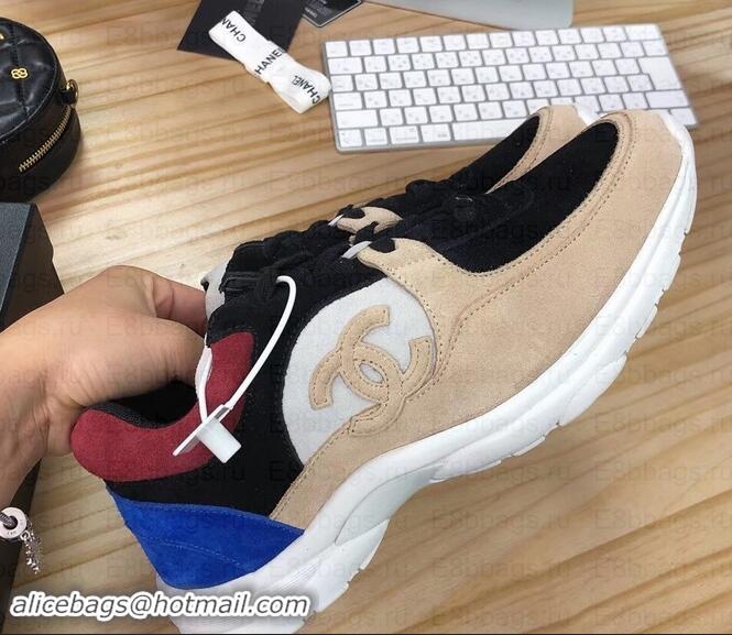 Luxury Cheap Chanel CC Logo Leather Sneakers G34360 15