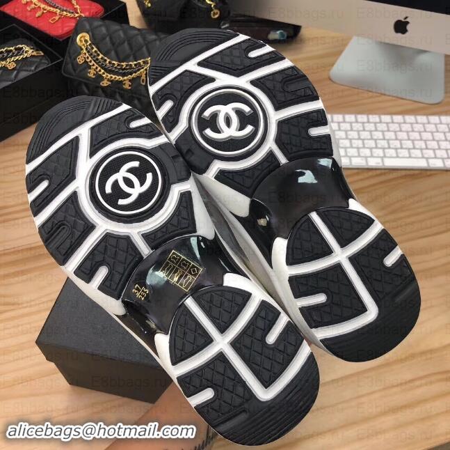 Fashion Chanel CC Logo Leather Sneakers G34360 26