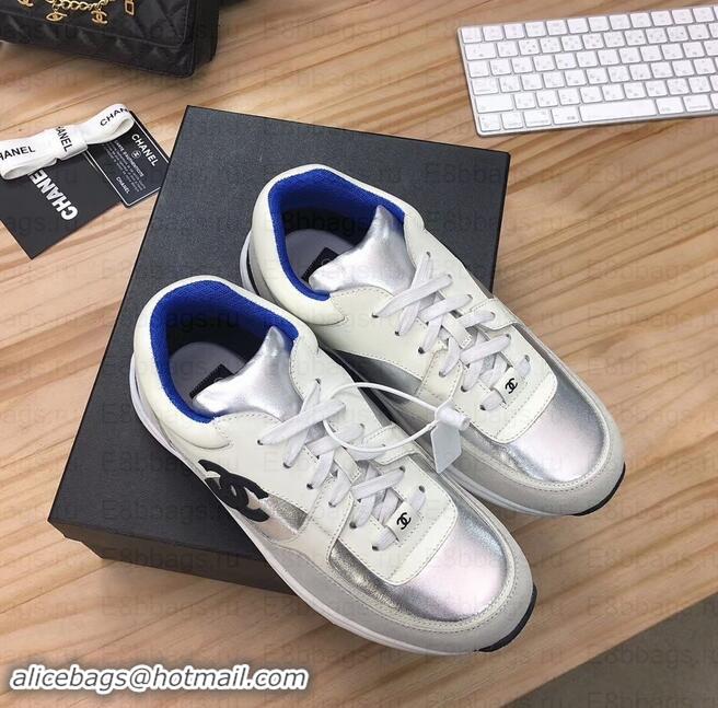 Fashion Chanel CC Logo Leather Sneakers G34360 26