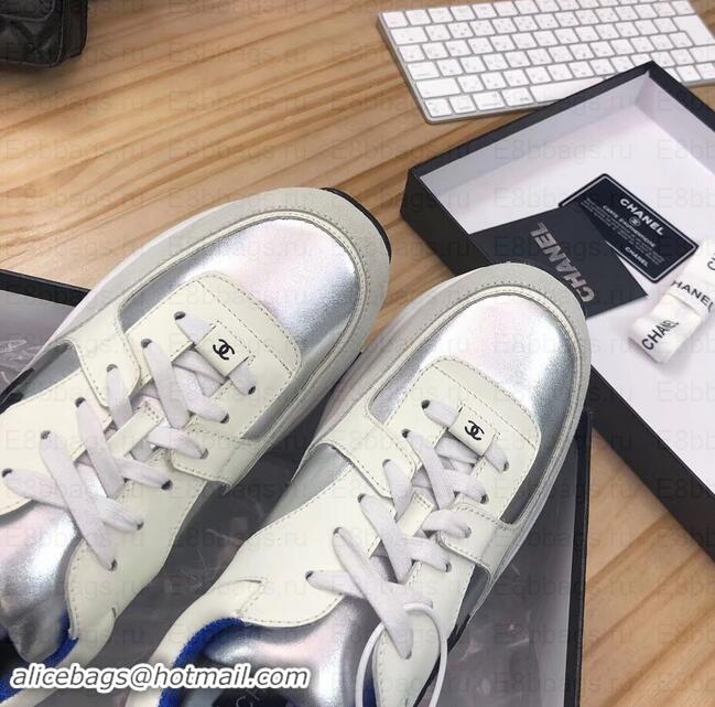 Fashion Chanel CC Logo Leather Sneakers G34360 26