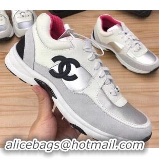 Fashion Chanel CC Logo Leather Sneakers G34360 27