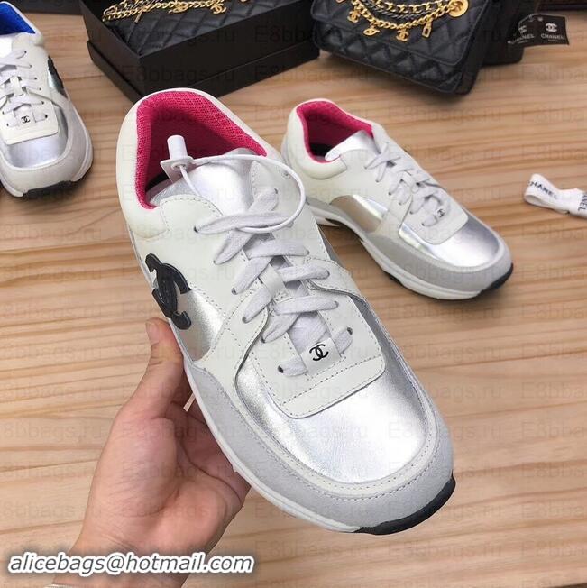 Fashion Chanel CC Logo Leather Sneakers G34360 27