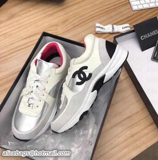 Fashion Chanel CC Logo Leather Sneakers G34360 27