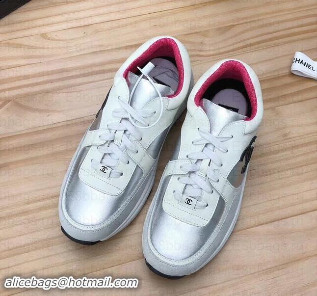 Fashion Chanel CC Logo Leather Sneakers G34360 27