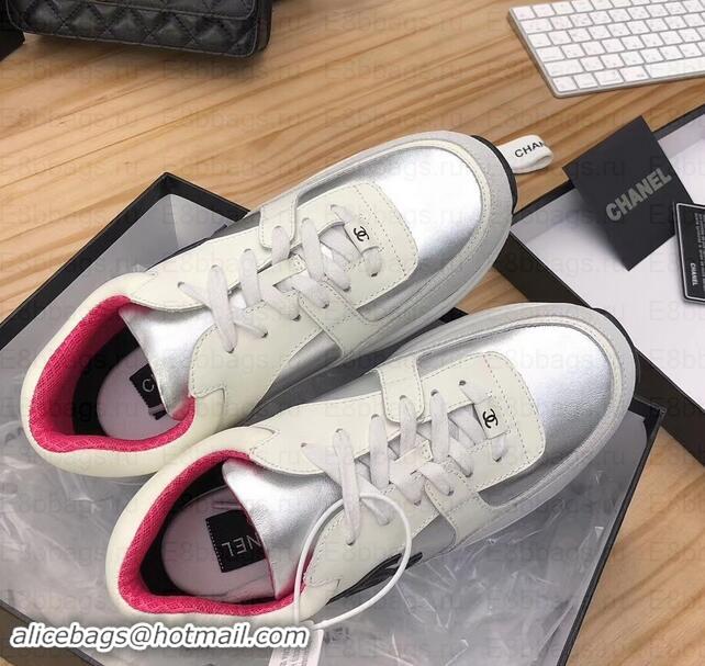 Fashion Chanel CC Logo Leather Sneakers G34360 27