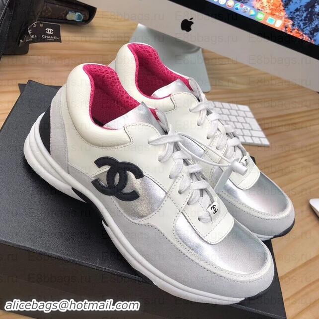 Fashion Chanel CC Logo Leather Sneakers G34360 27