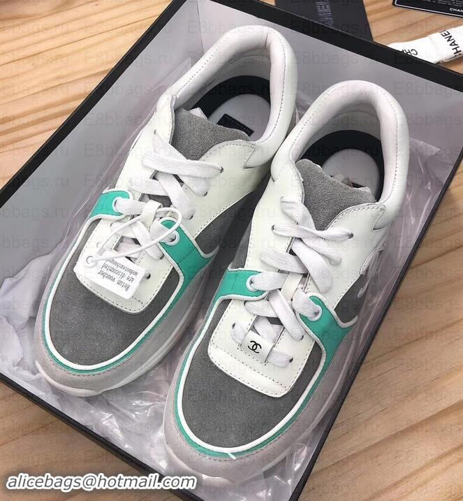 Top Quality Chanel CC Logo Leather Sneakers G34360 30