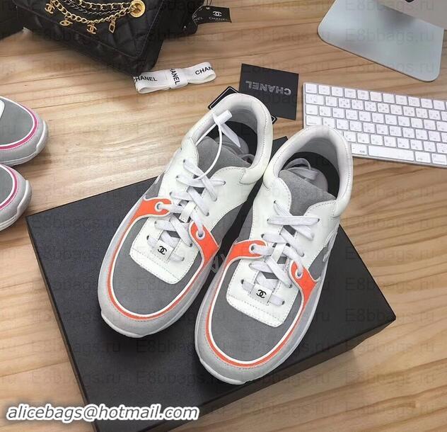 Best Price Chanel CC Logo Leather Sneakers G34360 28