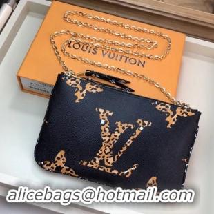 Stylish Louis Vuitton POCHETTE DOUBLE ZIP Chain Bag M67561