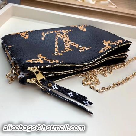 Stylish Louis Vuitton POCHETTE DOUBLE ZIP Chain Bag M67561