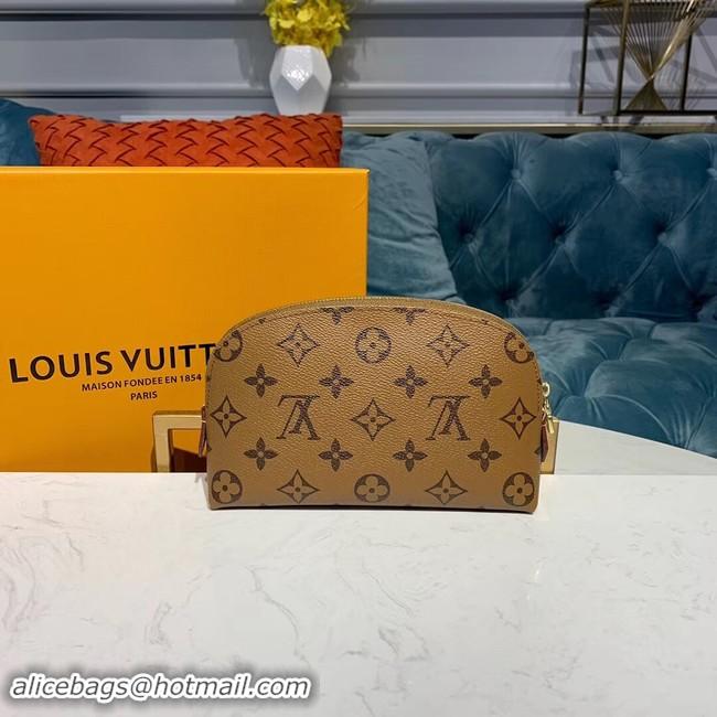 Good Quality Louis vuitton original Monogram COSMETIC POUCH PM M52030 yellow