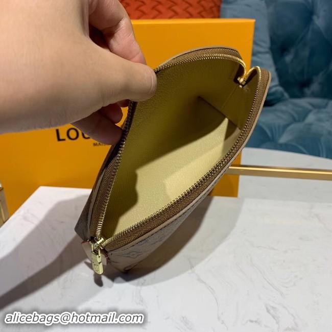 Good Quality Louis vuitton original Monogram COSMETIC POUCH PM M52030 yellow