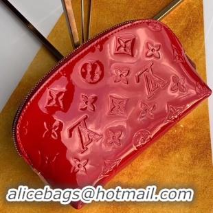 Unique Style Louis vuitton Monogram Vernis Leather COSMETIC POUCH M90172 red