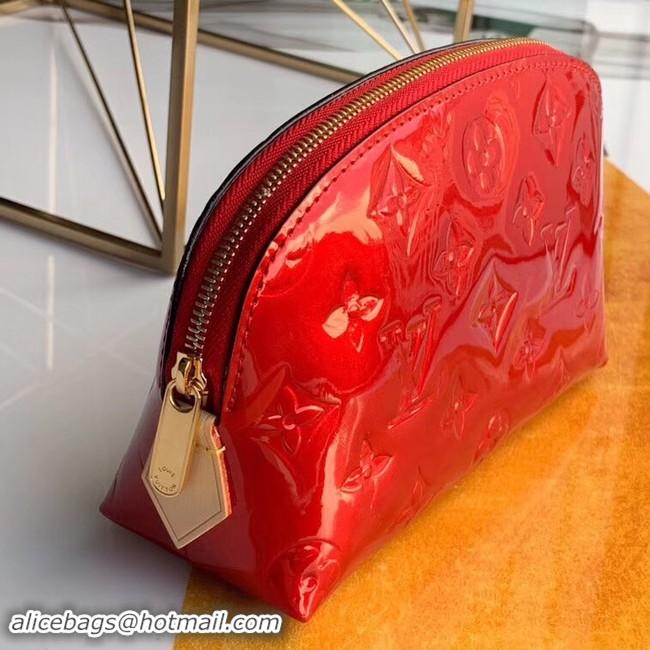 Unique Style Louis vuitton Monogram Vernis Leather COSMETIC POUCH M90172 red