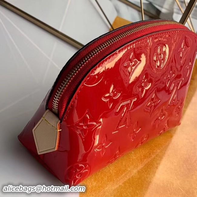 Unique Style Louis vuitton Monogram Vernis Leather COSMETIC POUCH M90172 red