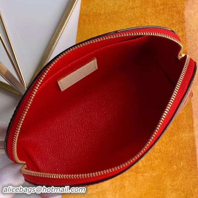 Unique Style Louis vuitton Monogram Vernis Leather COSMETIC POUCH M90172 red