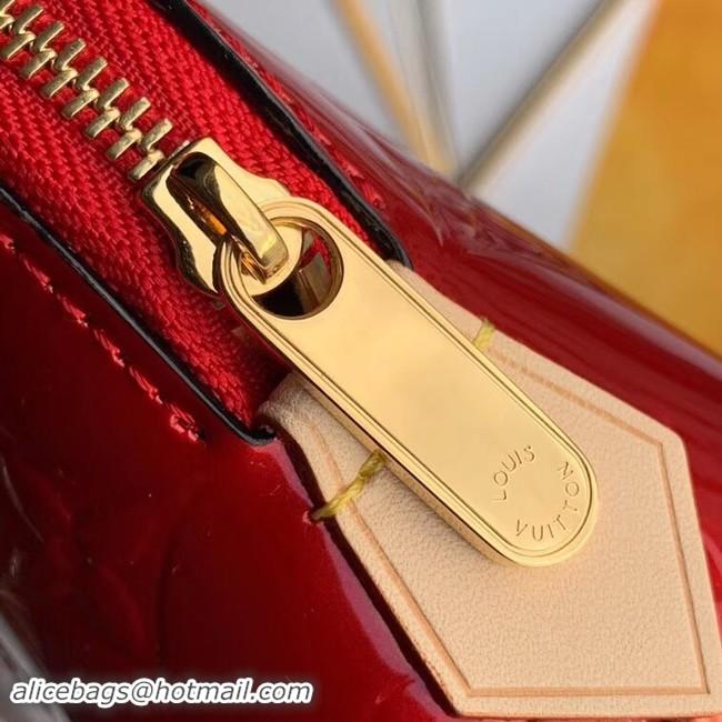 Unique Style Louis vuitton Monogram Vernis Leather COSMETIC POUCH M90172 red