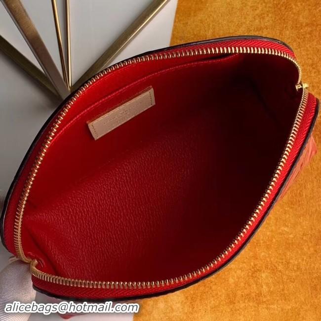 Unique Style Louis vuitton Monogram Vernis Leather COSMETIC POUCH M90172 red