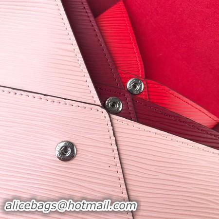 Popular Style Louis Vuitton POCHETTE KIRIGAMI M64186 Pink Red Rose