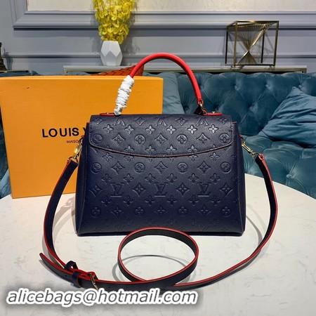 Duplicate Louis Vuitton Georges MM Monogram Empreinte Original Leather M53944 Navy